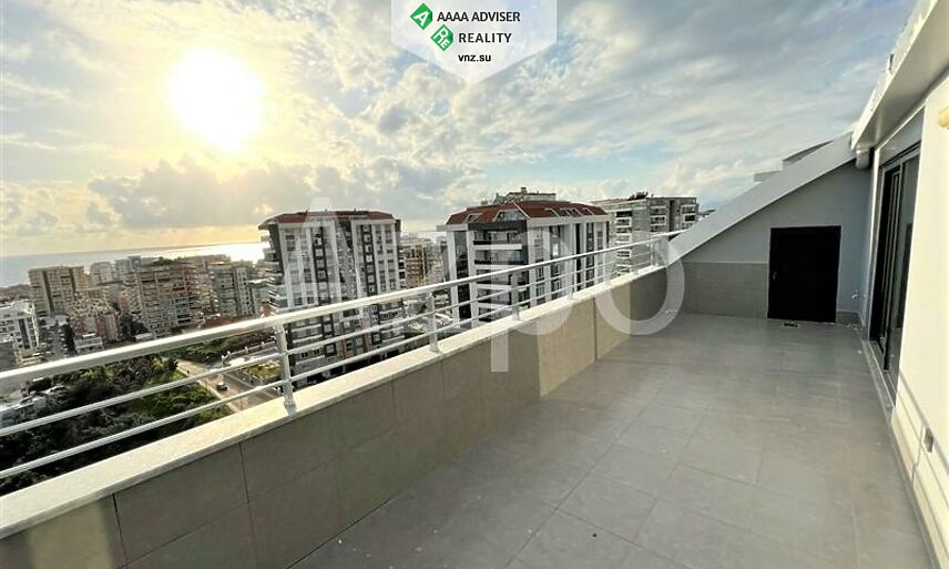 Недвижимость Турции Новый двухуровневый пентхаус 4+1 с видом на Средиземное море 190 м²: 14