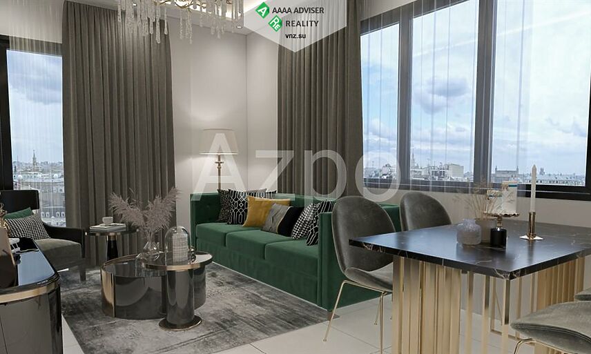 Недвижимость Турции Двухкомнатная квартира в новом комплексе с инфраструктурой отеля 58 м²: 3
