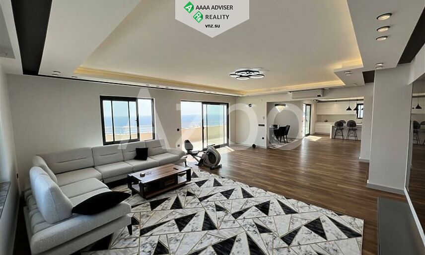 Недвижимость Турции Просторный двухуровневый пентхаус 4+1 с видом на Средиземное море 450 м²: 5