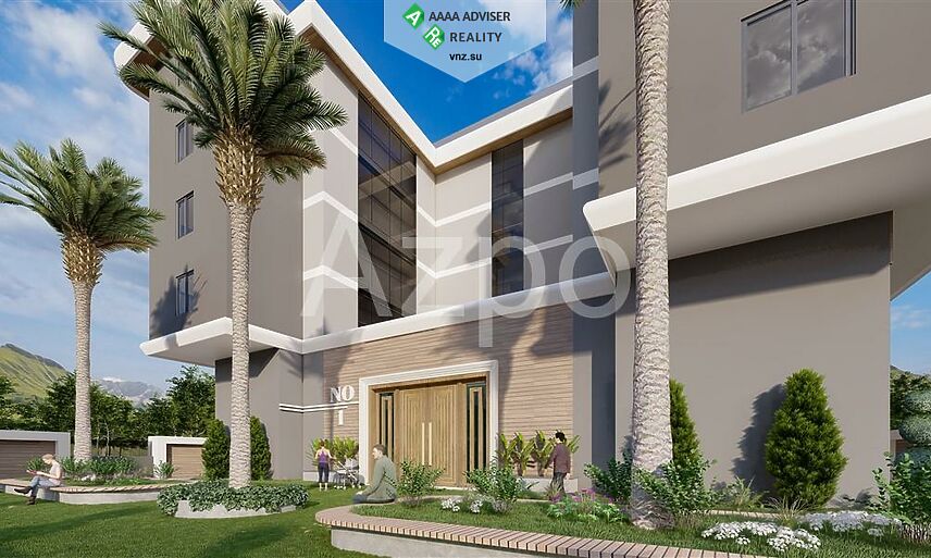 Недвижимость Турции Двухкомнатная квартира в строящемся комплексе 50 м²: 4
