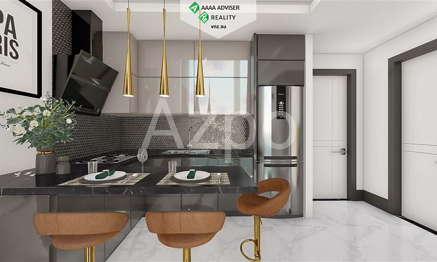 Недвижимость Турции Новая квартира планировкой 1+1 рядом с пляжем 50 м²: 2