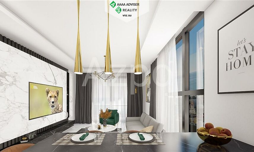Недвижимость Турции Новая квартира планировкой 1+1 рядом с пляжем 50 м²: 5