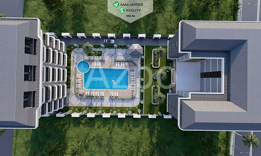 Недвижимость Турции Новая квартира планировкой 1+1 рядом с пляжем 50 м²: 12