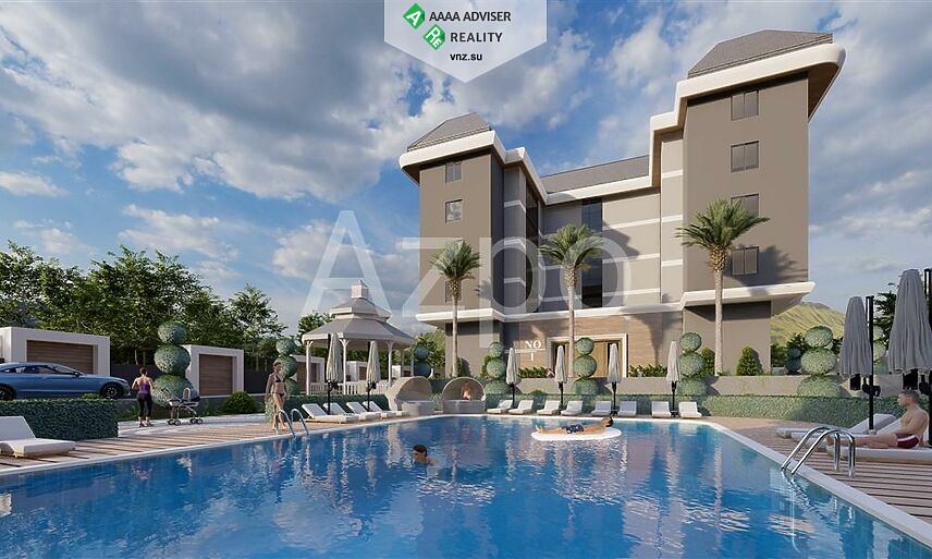 Недвижимость Турции Новая квартира планировкой 1+1 рядом с пляжем 50 м²: 13