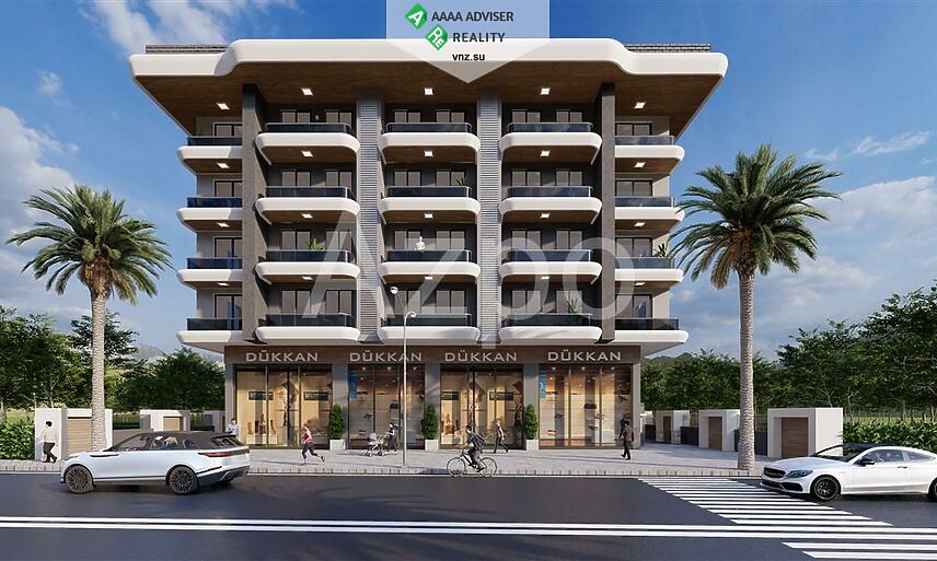Недвижимость Турции Новая квартира планировкой 1+1 рядом с пляжем 50 м²: 14