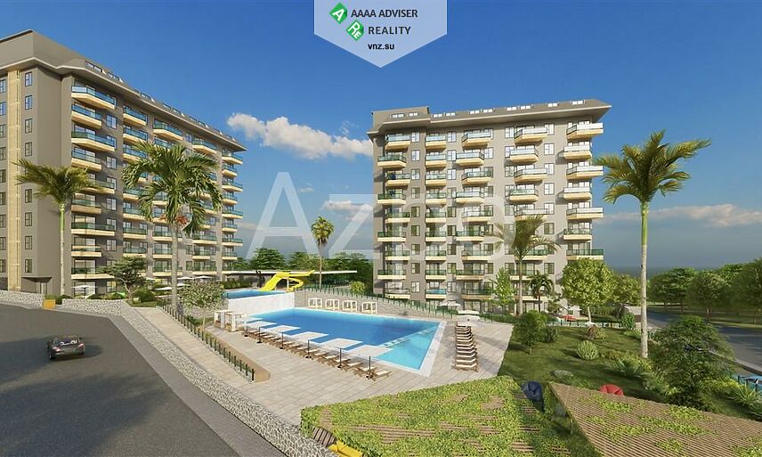 Недвижимость Турции Новая квартира 1+1 в комплексе с инфраструктурой 55 м²: 2