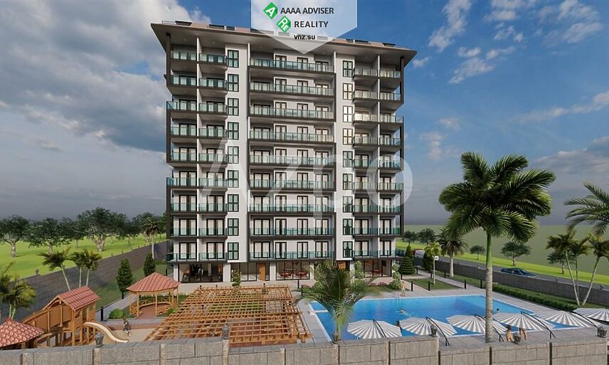 Недвижимость Турции Двухкомнатные квартиры в строящемся комплексе 52 м²: 1