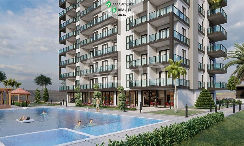 Недвижимость Турции Двухкомнатные квартиры в строящемся комплексе 52 м²: 2
