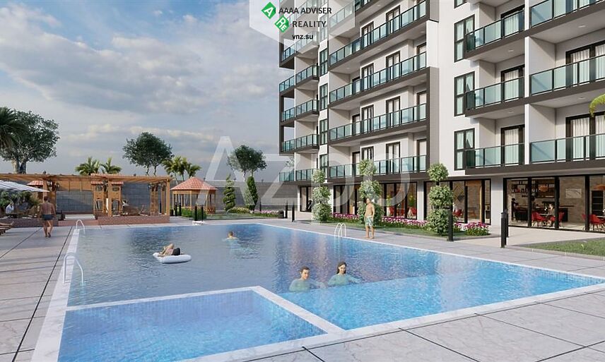 Недвижимость Турции Двухкомнатные квартиры в строящемся комплексе 52 м²: 3