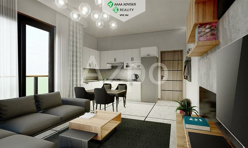 Недвижимость Турции Двухкомнатные квартиры в строящемся комплексе 52 м²: 9