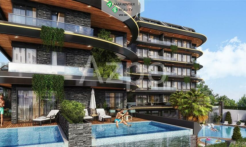 Недвижимость Турции Проект элитного комплекса в районе Кестель 43-120 м²: 16