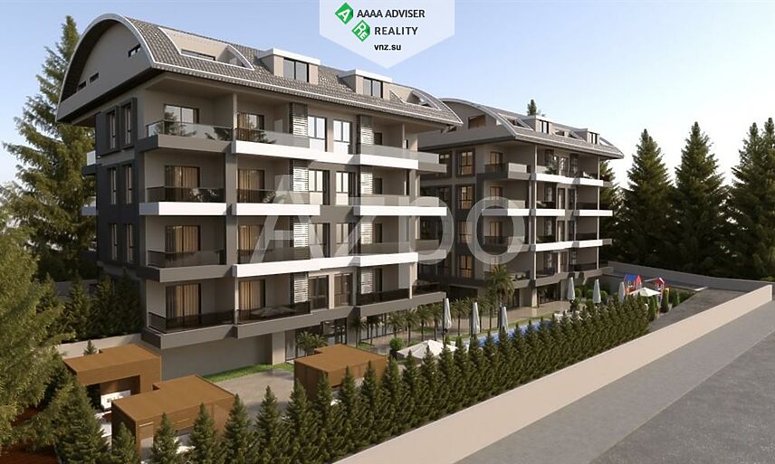 Недвижимость Турции Квартиры различных форматов в районе Оба 52-195 м²: 2