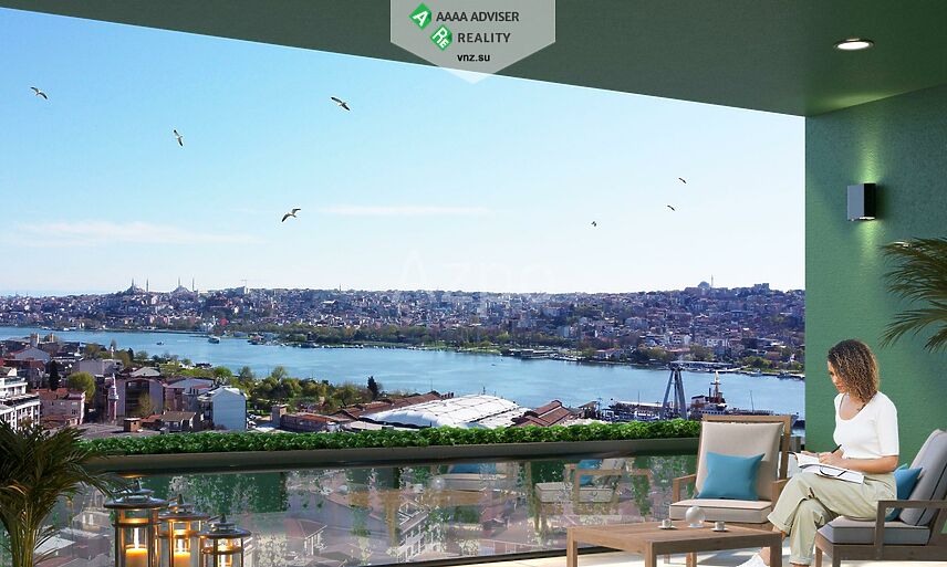 Недвижимость Турции Новый проект комплекса рядом с морем, Стамбул 54-165 м²: 2