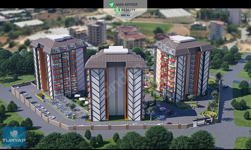 Недвижимость Турции Квартира 1+1 в Авсалларе : 12