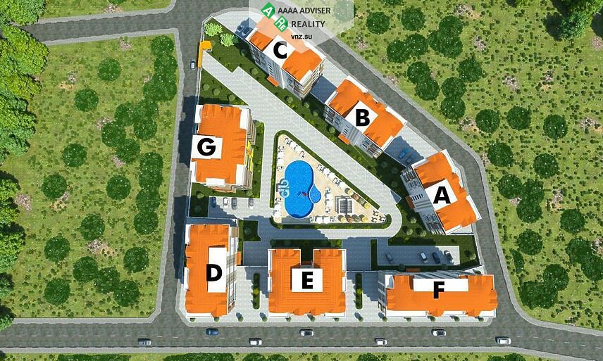 Недвижимость Турции Квартира 1+1 в Авсалларе : 23