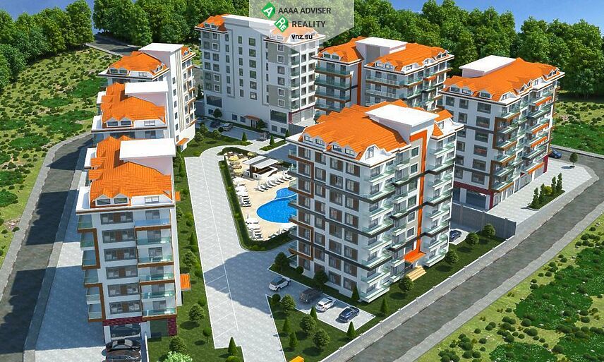 Недвижимость Турции Квартира 1+1 в Авсалларе : 25