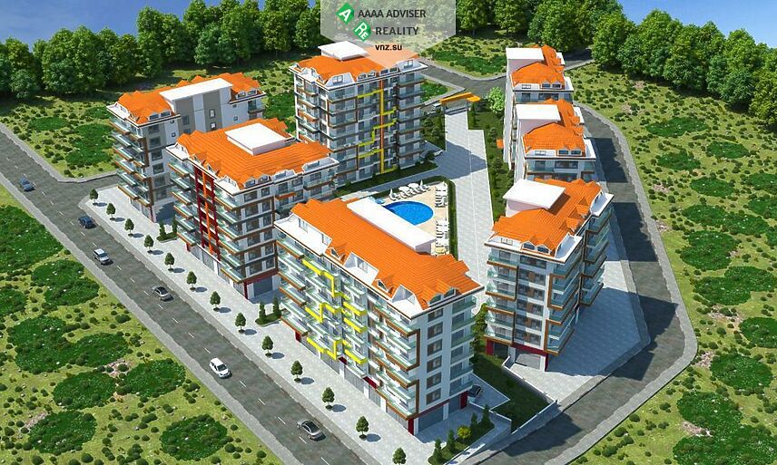 Недвижимость Турции Квартира 1+1 в Авсалларе : 26