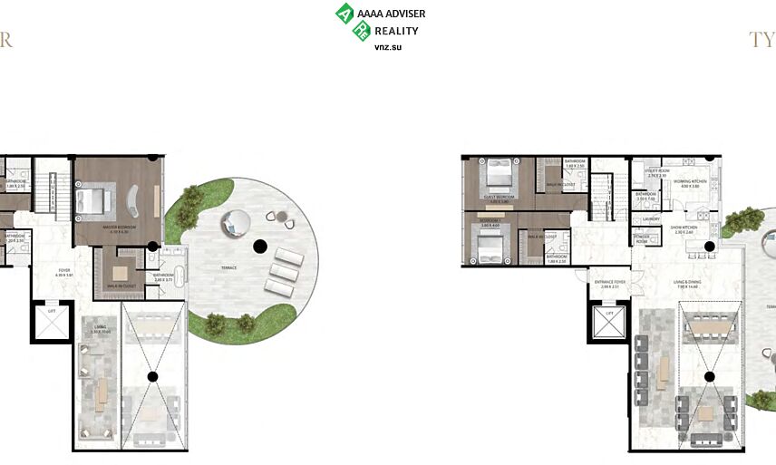 Недвижимость ОАЭ Двухуровневая квартира класса люкс с 5 спальнями: 1