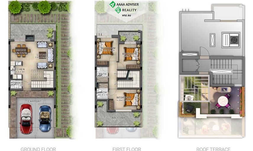 Недвижимость ОАЭ Роскошная дизайнерская вилла с 3 спальнями : 1