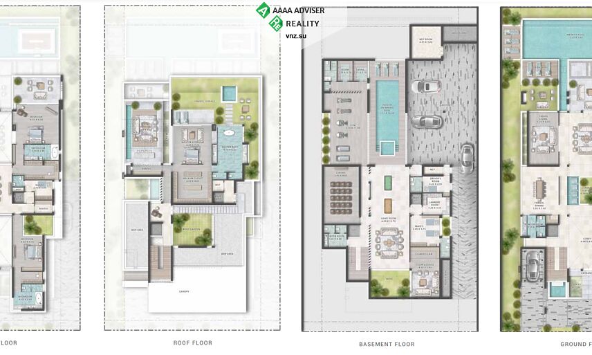 Недвижимость ОАЭ Вилла с бассейном и 6 спальнями в шикарном жилом комплексе : 2