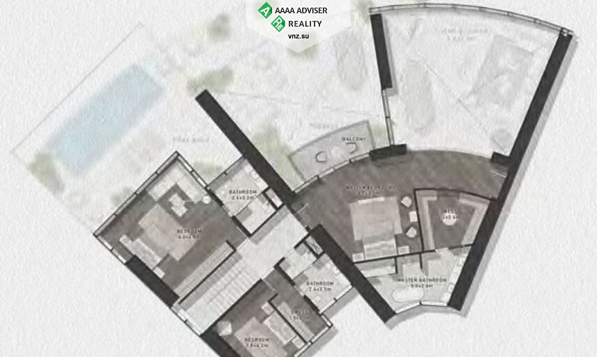 Недвижимость ОАЭ Двухуровневые Люкс апартаменты с 5 спальнями и террасой : 4