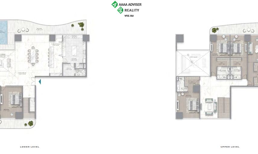 Недвижимость ОАЭ Роскошный дизайнерский дуплекс с 5 спальнями: 1