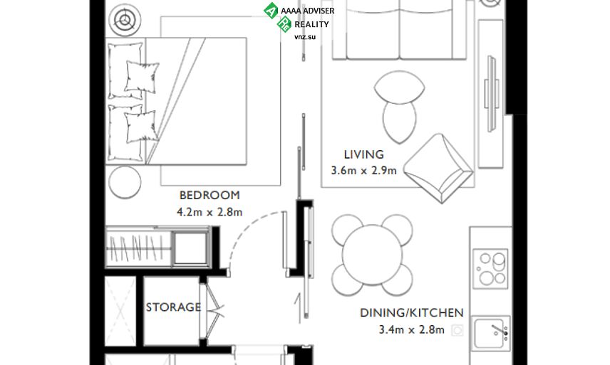 Недвижимость ОАЭ Апартаменты с 1 спальней и балконом: 2