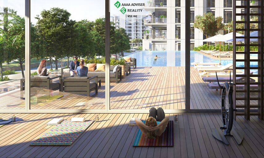Недвижимость ОАЭ Роскошные апартаменты с 3 спальнями и просторным балконом: 3