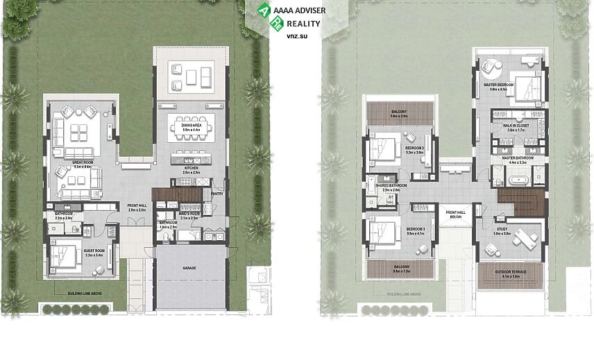 Недвижимость ОАЭ Вилла премиум класса с 4 спальнями: 1